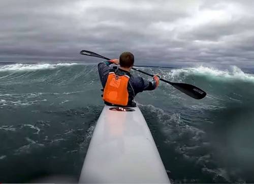 Wilson R. on Bay Downwinder