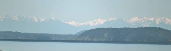 View of Olympics to the Southwest